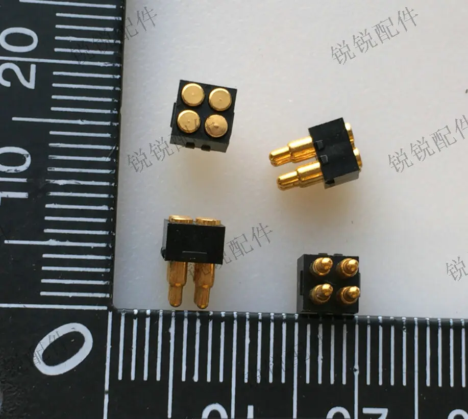 For spring thimble connector 4-pin gold-plated antenna thimble test probe Current pin charging probe