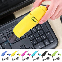 Mini Vacuum Cleaner Portable USB Keyboard Electric Brush Dust Cleaner Collector 3 Heads Detachable Handheld Cleaning Kit Tools