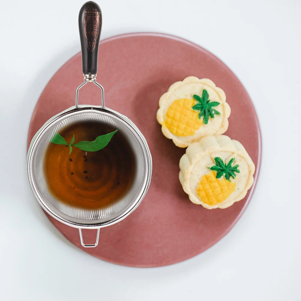 

Household Tea Strainer Wear Resistant Damage Resistant Portable Convenient Tea Infuser Accessory Ergonomic Mesh Strainer