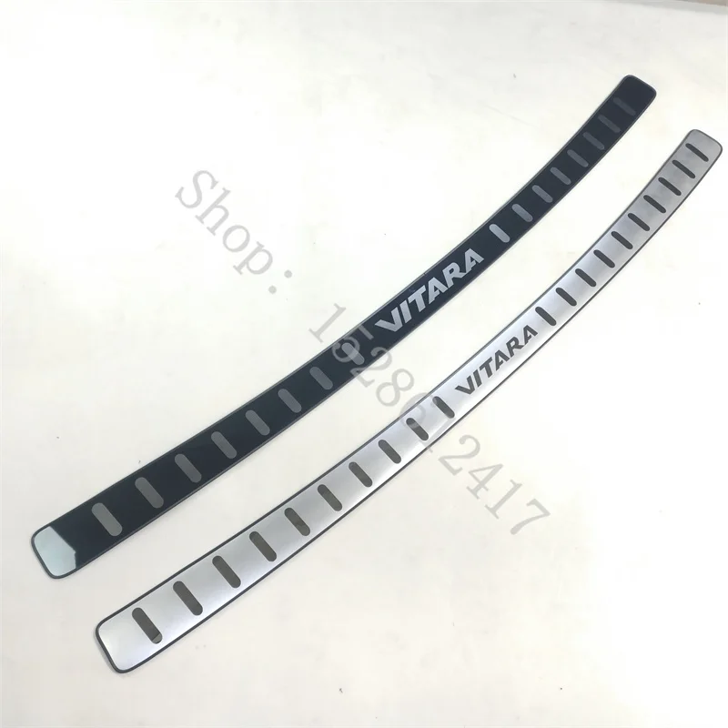

For Suzuki Vitara 2015 2016~2020 stainless Rear Door Bumper Protector sill plate Trunk Guard Plate Cover Trim Car Accessories