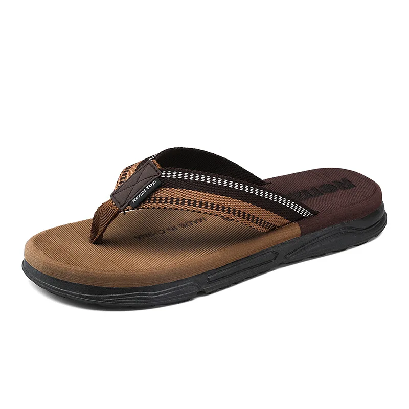 

Men's Fashionable Indoor and Outdoor Flip Flops, Summer Beach Leisure, Anti Slip Fashion Trend Men's Sandals
