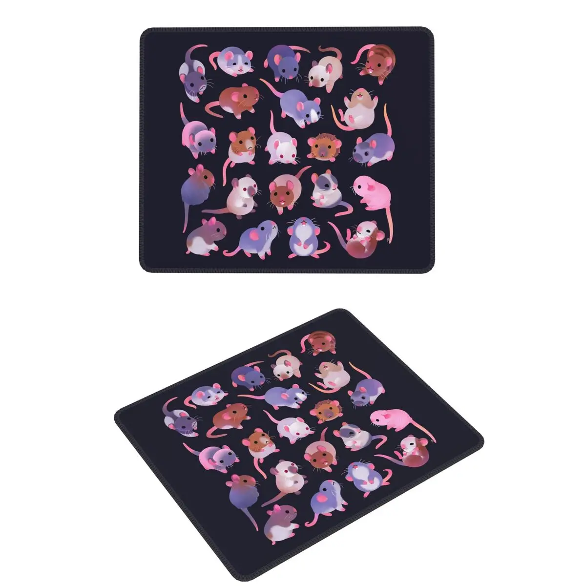 

Fancy Rat - темный коврик для мыши, компьютерная клавиатура, коврик для мыши, геймерский настольный коврик для ПК, офисные коврики для стола