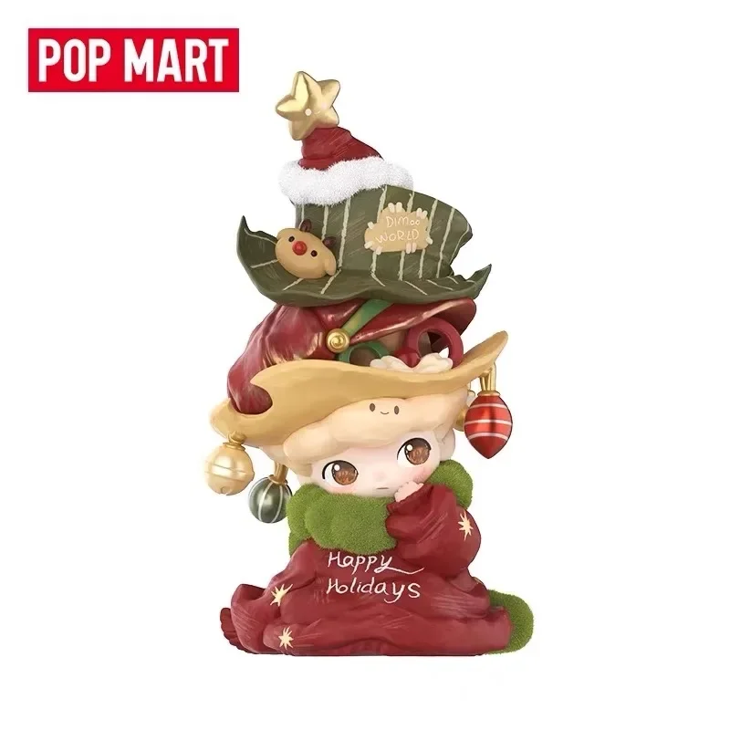 

POPMART DIMOO Christmas Tree Series Blind Box Cute Anime Figure Doll Original Toy Gift for Holiday Decoration