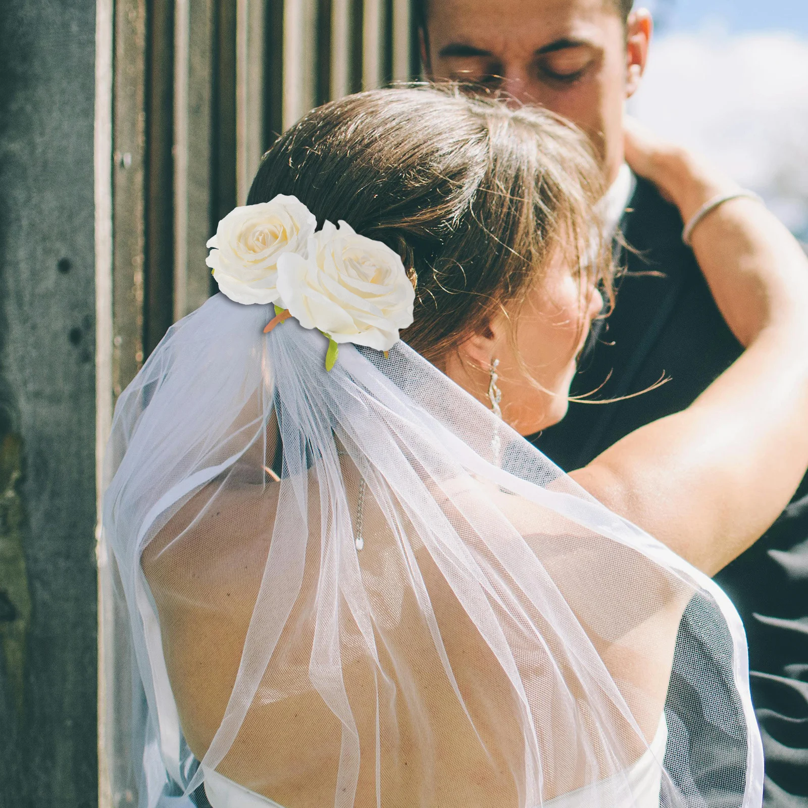 

6Pcs Artificial Rose Heads Simulation Silk Flowers for Wedding Party Table Centerpieces Home Decoration Artificial Roses Heads