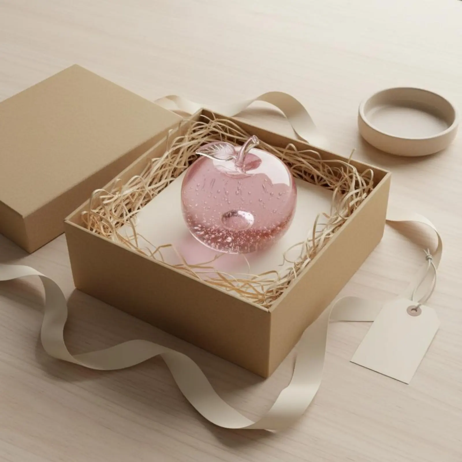 Apple Stress Ball Squeezable Pink Apple Press Toy Novelty Item Soft Cute for Desk