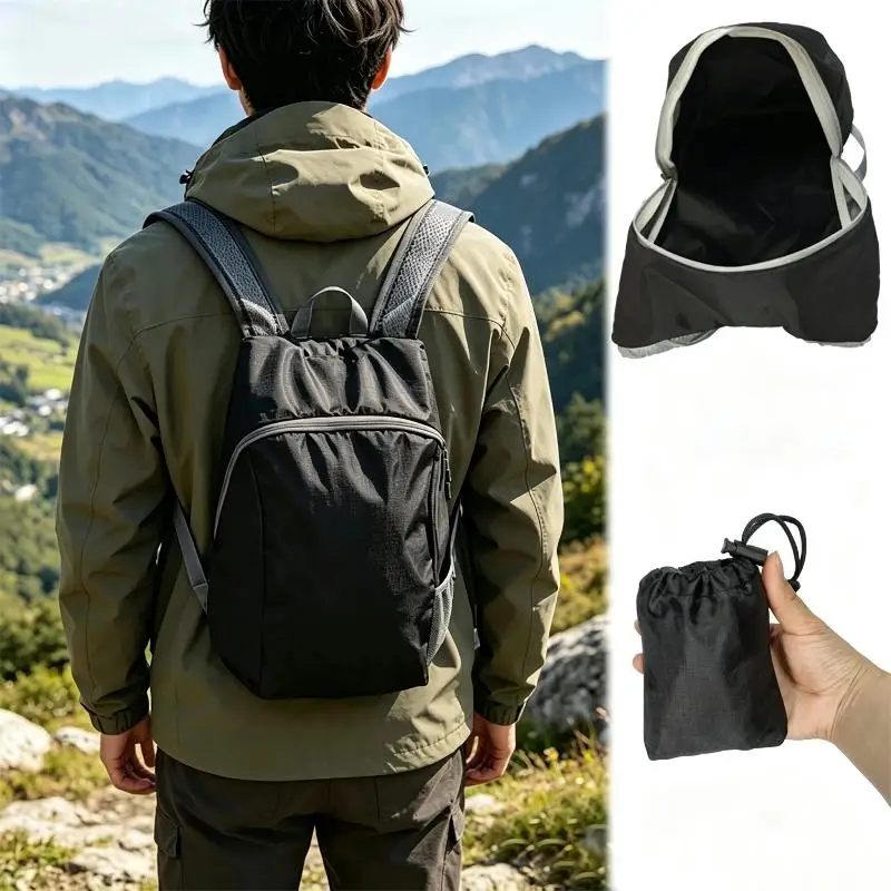 1Pcs Men Women Daypacks Outdoor Ultralight Nano Waterproof Folding Handy Bag Lightweight Packable Backpack Travel Daypack