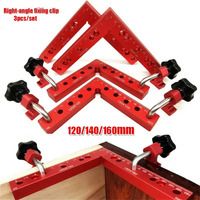 3pcs 90 Degrees L-Shaped Auxiliary Fixture Splicing Board Positioning Panel Fixed Clip Carpenter's Square Ruler Woodworking Tool