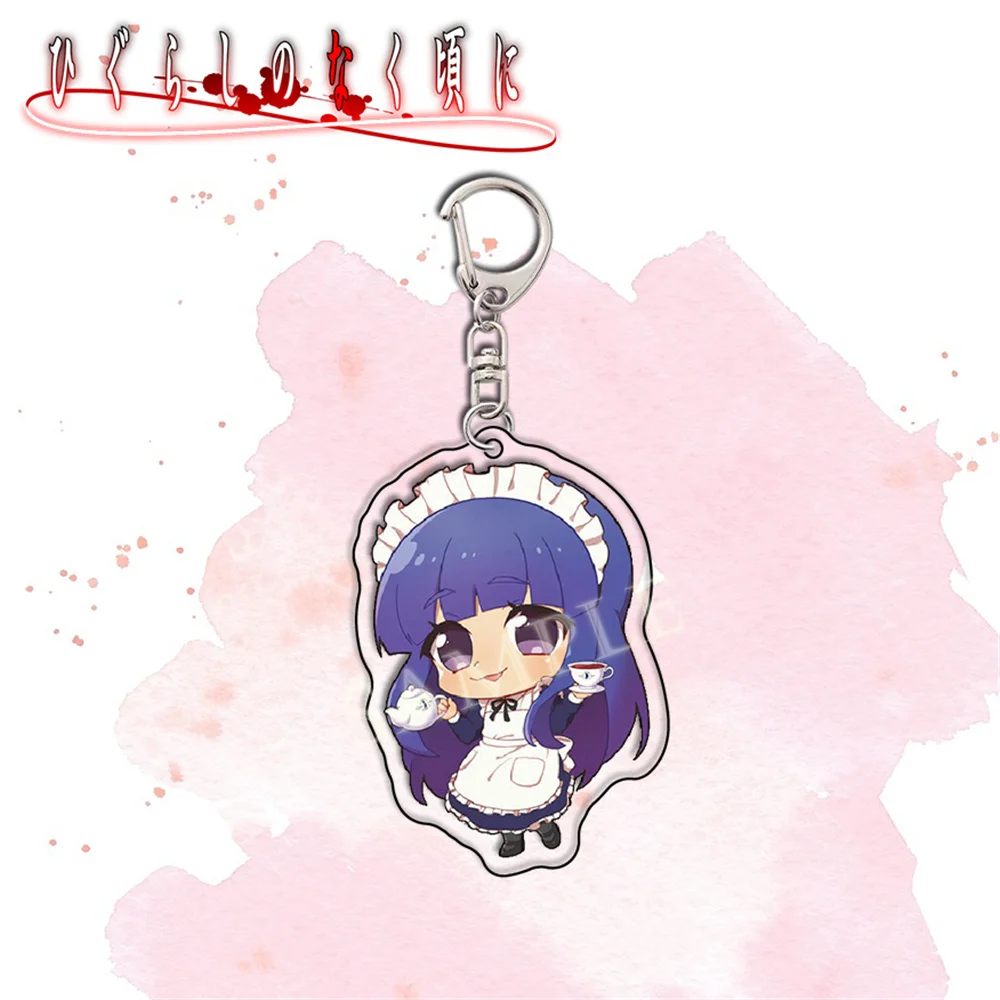 Fashion Anime Fans Gifts Higurashi When They Cry Acrylic Keychain Ryugu Rena Sonozaki Mion Shion Furude Rika Desk Decor Series