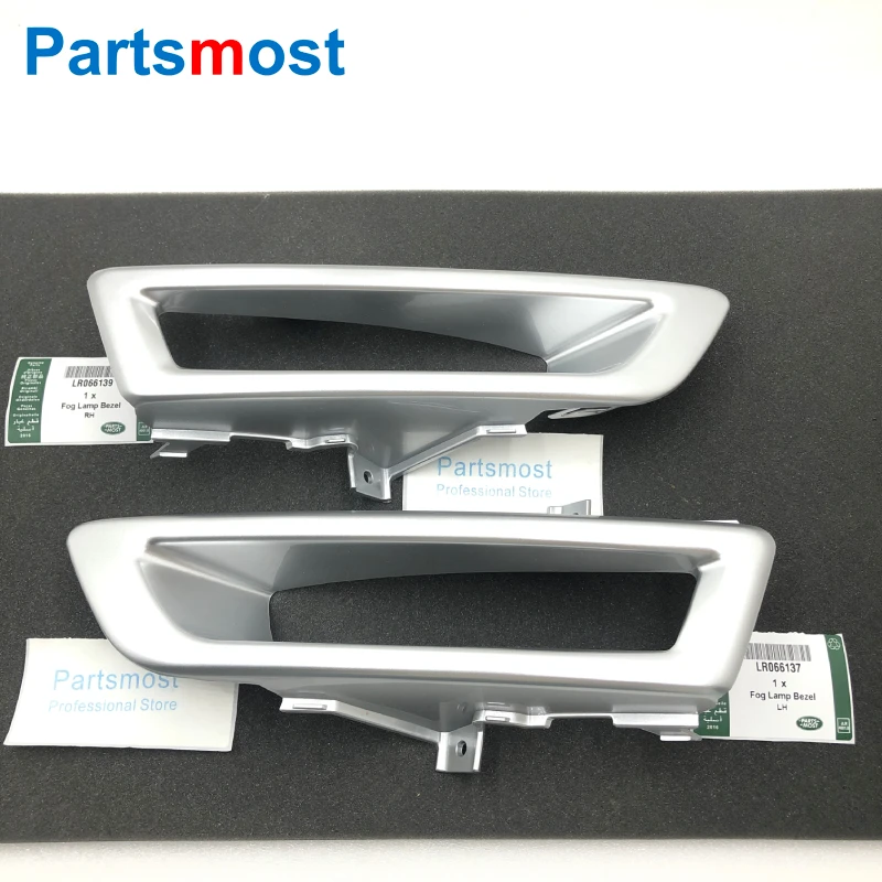 

LR066139 RH or LR066137 LH Silver Front Bumper Fog Lamp Bezel For Land Rover Discovery Sport 2015 Onward Fog Light Cover Frame