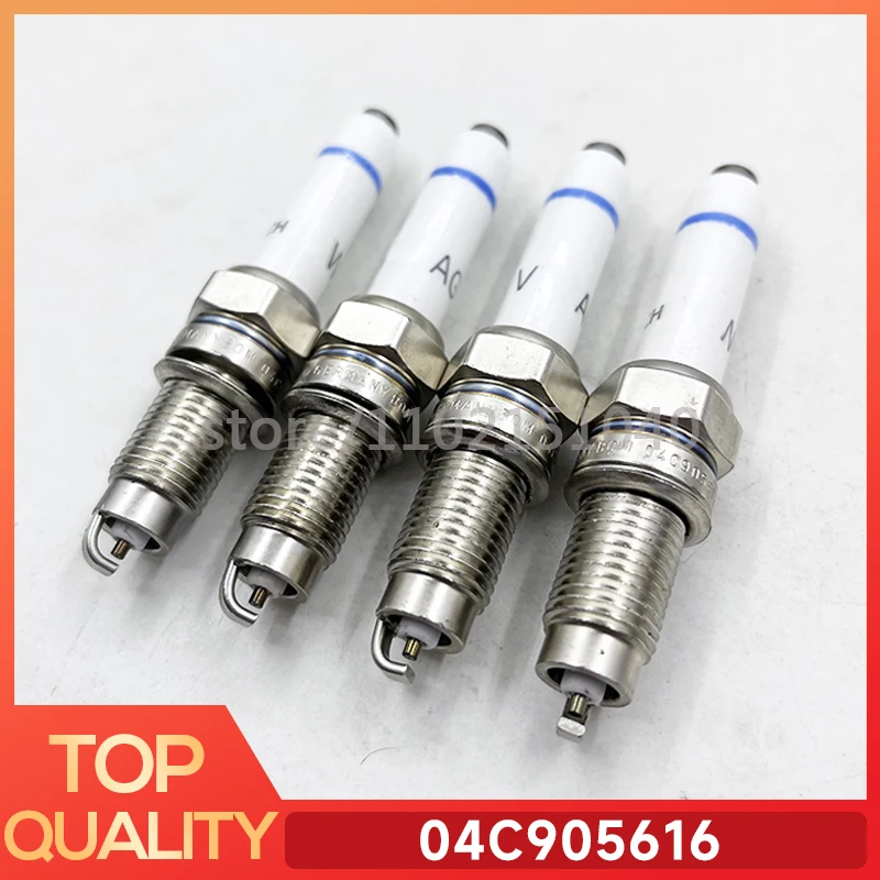 10Pcs 04C905616 0241140516 Normal Spark Plug For VW Volkswagen Golf Papid Bora Jette Skoda Sagitar Citigo Octavia Rarid Yeti