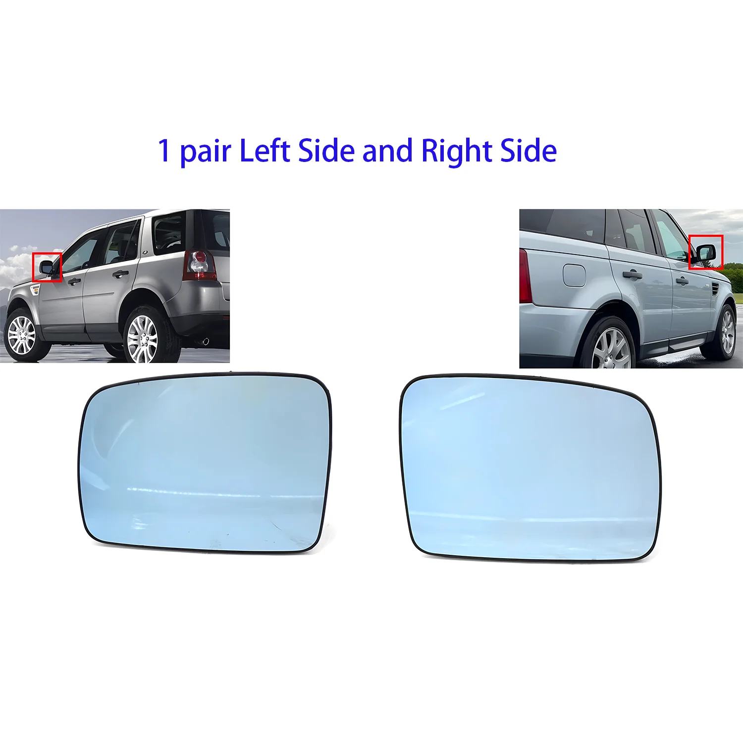 FOR Land Range Rover Sport Vogue (05-09) Left Side and Right Side Heated Door Mirror Glass LR017070，LR017067