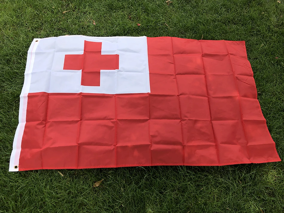 Banderín nacional Tonga – Poliéster resistente para decoración o colección - imagen 2