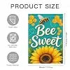 NGZ Bee Sweet Sunflower Honey Garden Flag 28X40 Inch Linen for Garden llz