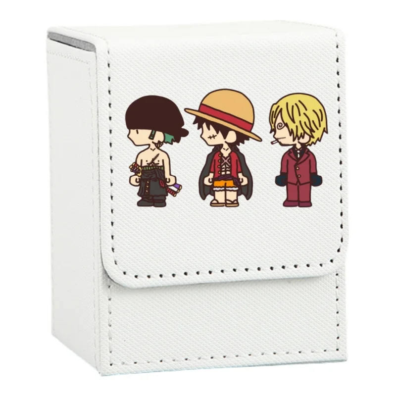 ONE PIECE Card Case Monkey D Luffy Roronoa Zoro Sanji Shanks Diy Leather Action Toy Figure Anime Game Collection Storage Box