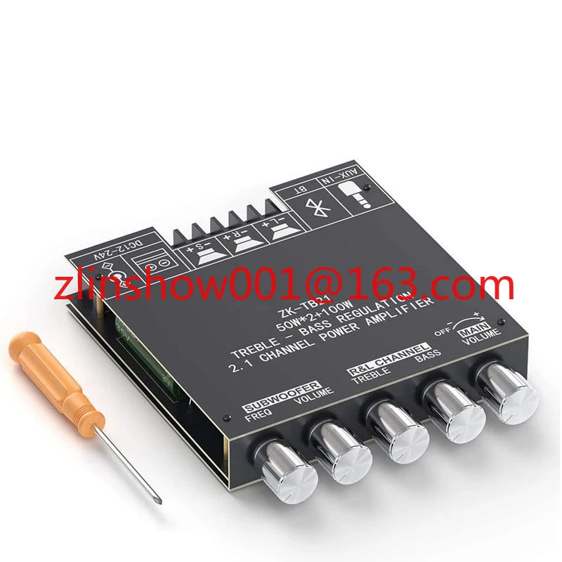 

TB21 2*50W+100W TPA3116D2 Power Subwoofer Amplifier Module Board 2.1 Channel Class D Audio Stereo Audio Amplifier Module