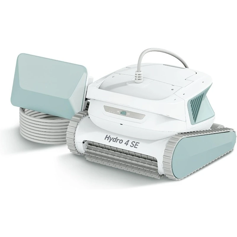 Christmas Deal-Poolmate Hydro 4 SE Limpiador robótico para piscinas: filtración dual y limpieza de líneas de agua, con cable para una limpieza profunda resistente
