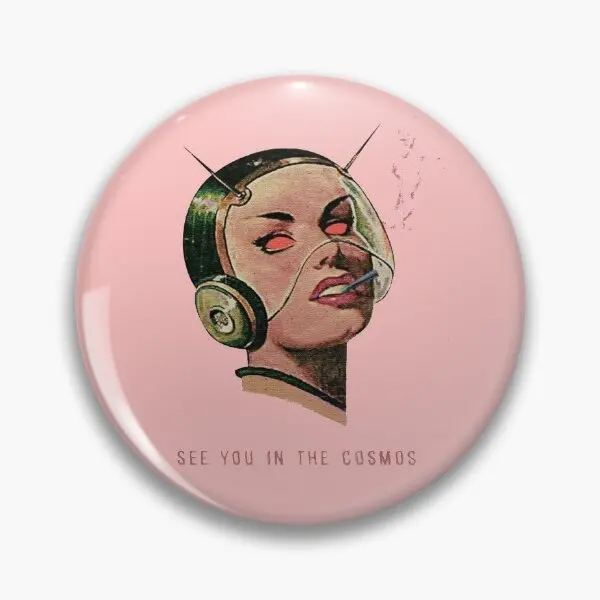 See You In The Cosmos  Soft Button Pin Jewelry Brooch Cartoon Metal Collar Hat Lover Decor Women Creative Funny Cute Lapel Pin