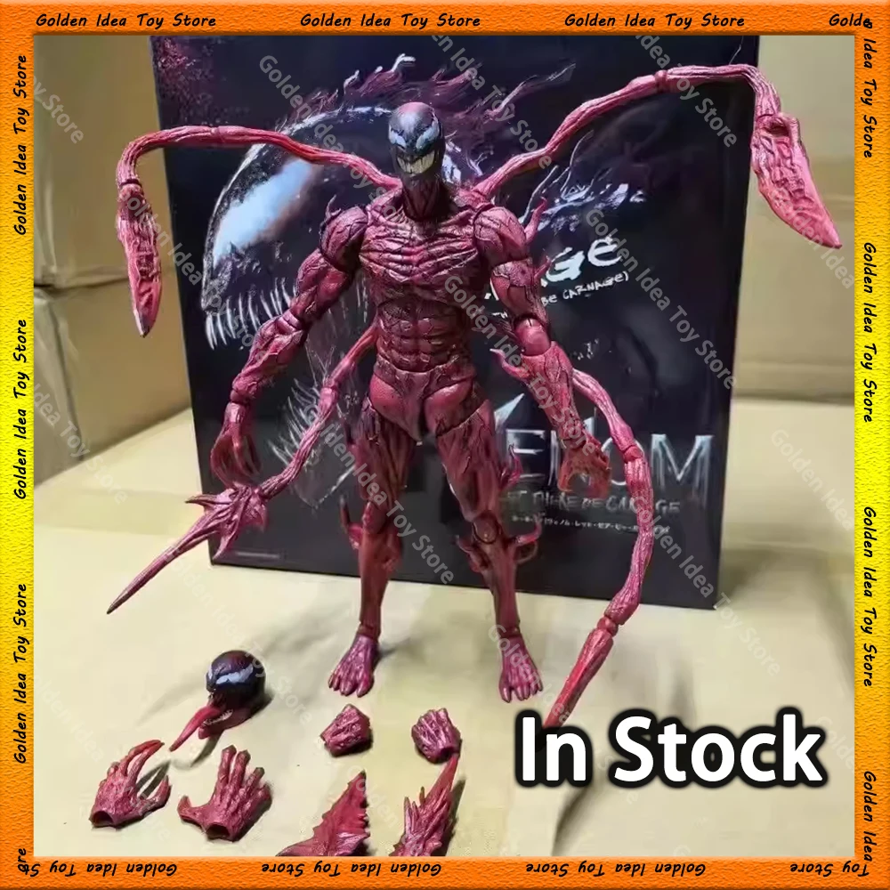SHF Carnage Anime Figürü Soul Limited Marvel Film Venom 2 Red Venom Carnage Mafsallı Aksiyon Figürü Anime Bebek Heykelleri Oyuncak