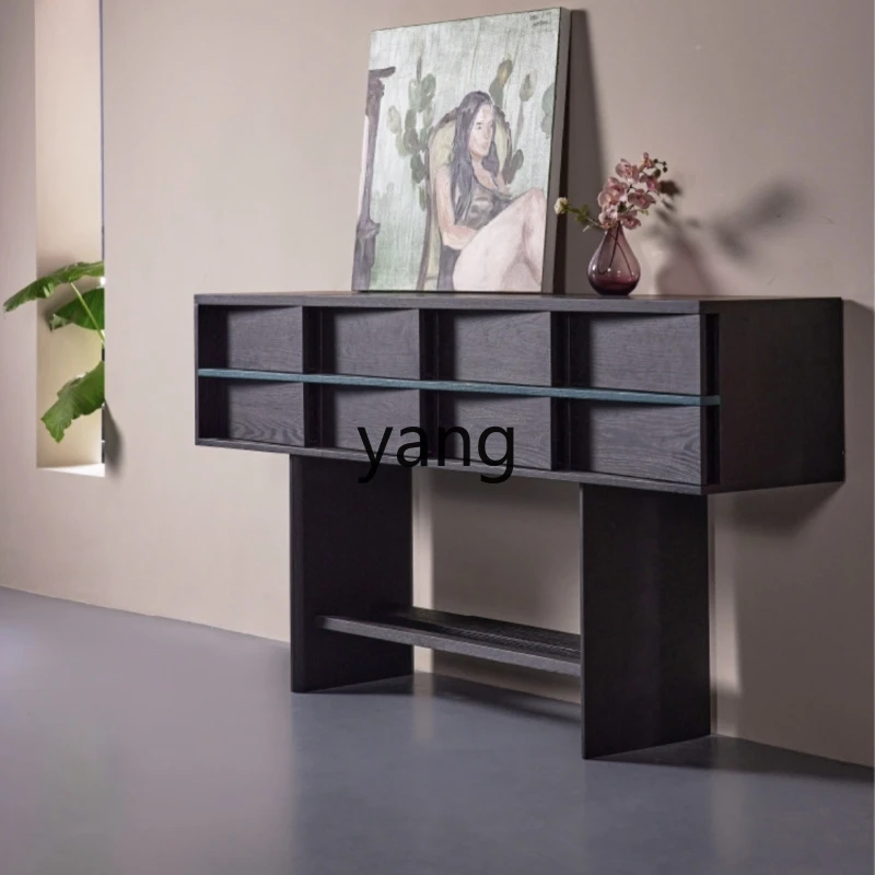 

CX Post-Modern Silent Wind Black Drawer Entrance Cabinet Household Special-Interest Design Oblique Drawing Cabinet