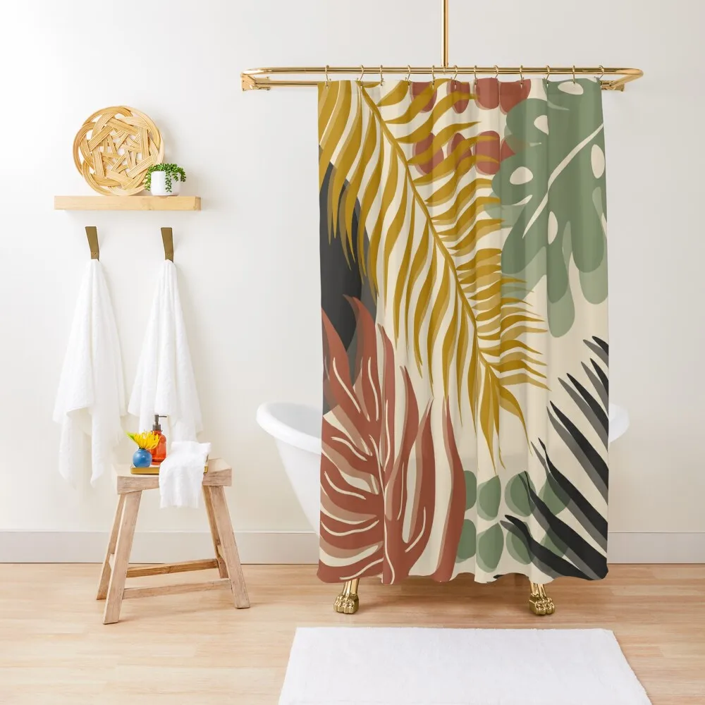 

tropical Shower Curtain Shower Bath Curtain Set For Bathroom Bathroom Accessorys