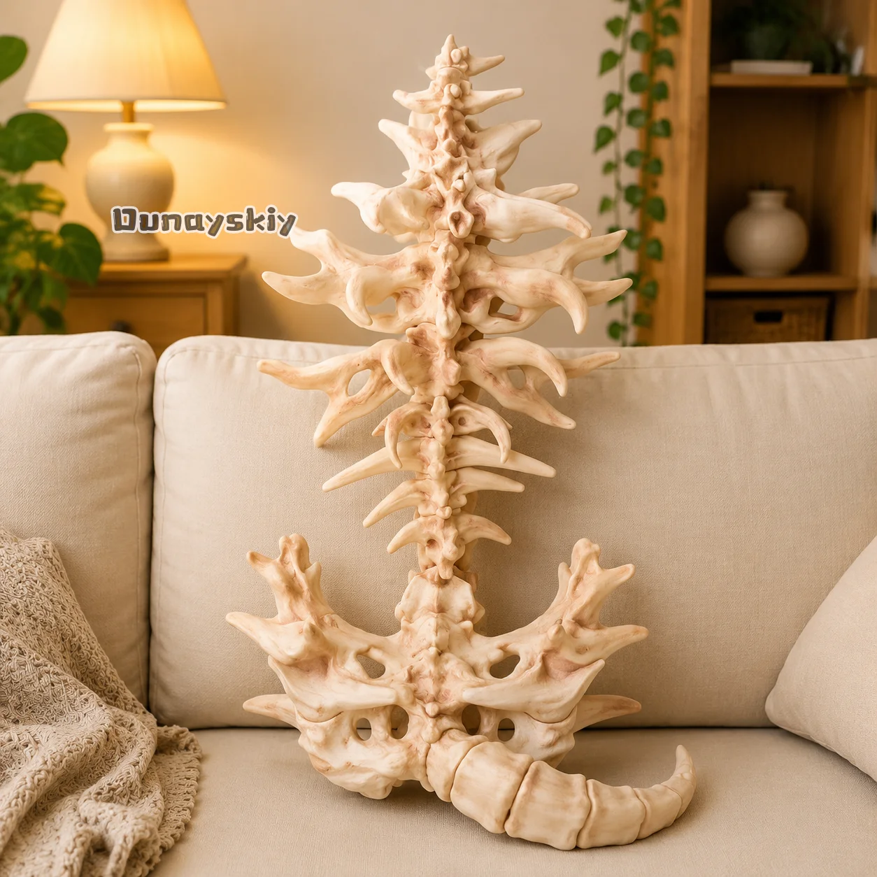 

KS*22Flexible Articulated Skeleton Spine Back Prop Bone Demon Tail Cosplay Accessory For Gothic Anime Halloween Stream Roleplay