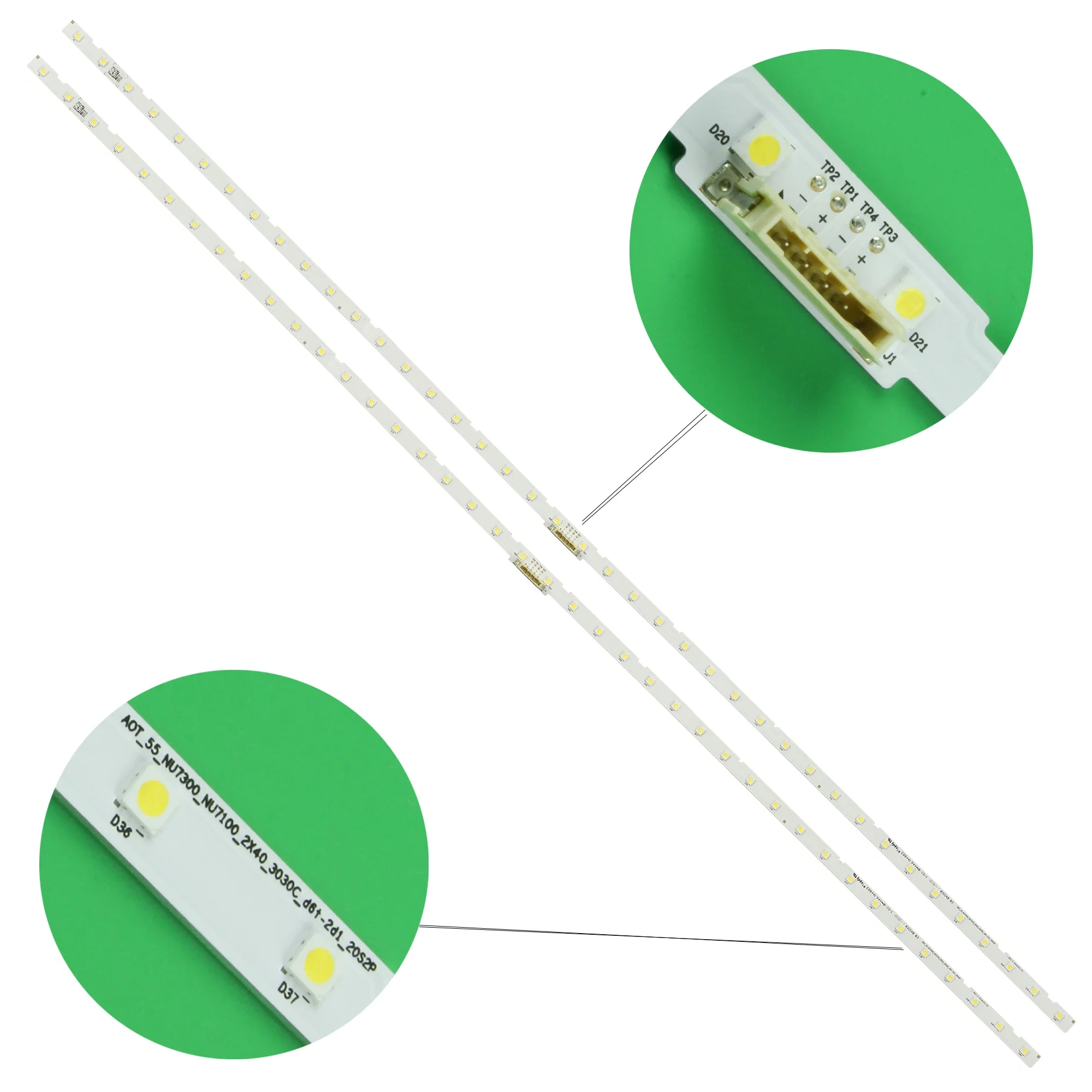 

2pcs LED strip for UE55NU7179U UE55RU7120U UE55RU7200 UN55NU7200 UE55NU7102 UE55RU7300 UE55NU7370 UE55RU7100 UE55RU7000