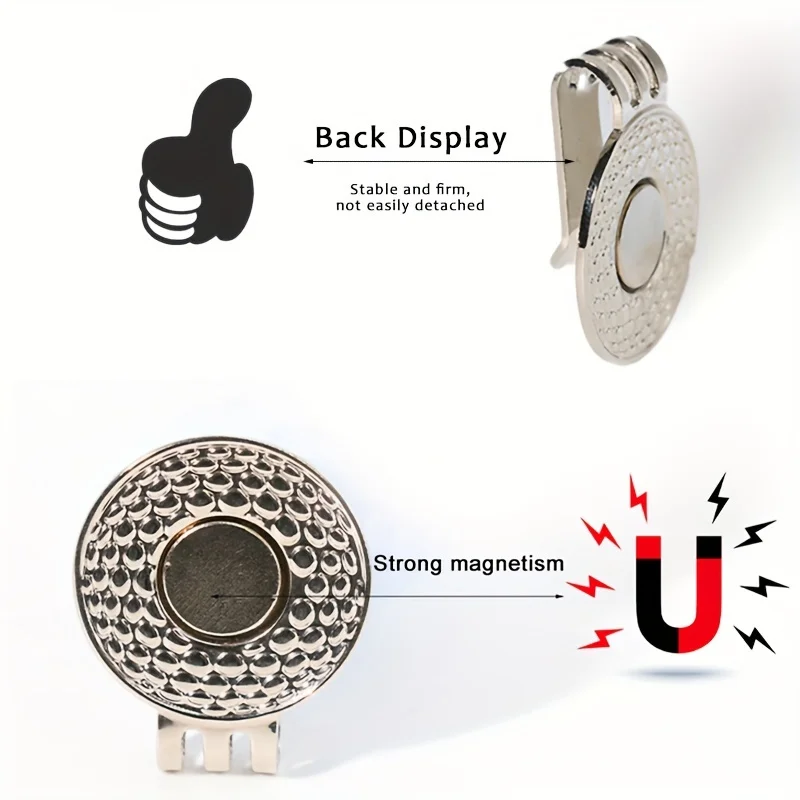 Зажимы для маркера кепки для гольфа, зажим для кепки для гольфа для автомобиля, глаз хора, магнитный шаровой Маркер, выравнивание стержня толчком, прицеливание к зажиму шляпы