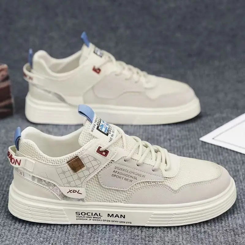 

Men's Low-Top Soft-Soled Work Shoes Autumn 2025 New Style Anti-Slip Deodorant Versatile Trendy White Shoes Casual Outdoor