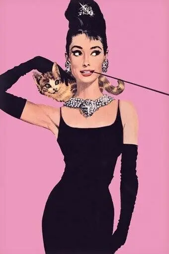 

AUDREY HEPBURN POSTER CUTE CAT RARE NEW HOT 24X36