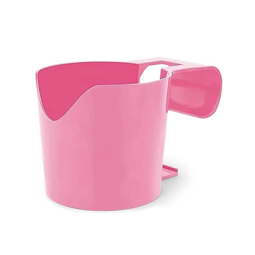 Flexible Installation Cup Holder for Pool Edge Wall or Desk 9.5x9x15cm Holds Beverage Containers Sports Bottles Beer Cans ABS