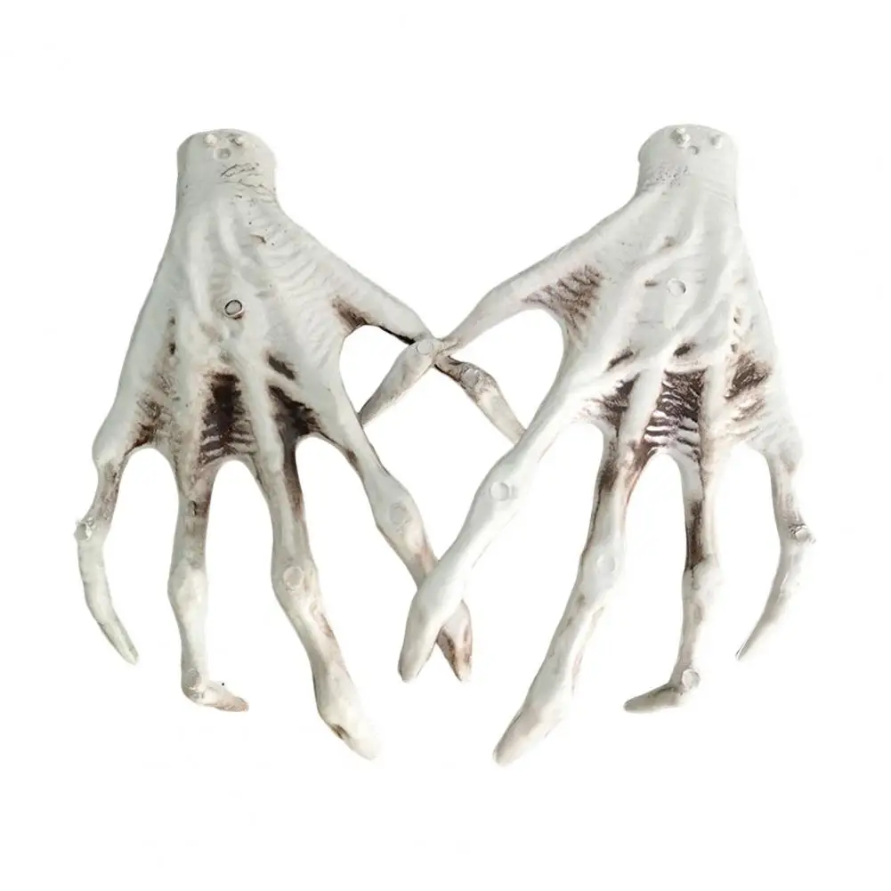 

Realistic Zombie Hands Compact Halloween Decoration Spooky Halloween Skeleton Hands Realistic Life Size Props for Haunted House