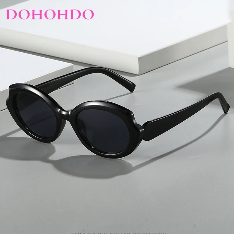 

Vintage Luxury Oval Sun Glasses Female Male Brand Designer Eyeglass Outdoor Traveling Driving Shades Unisex UV400 Lunette Femme