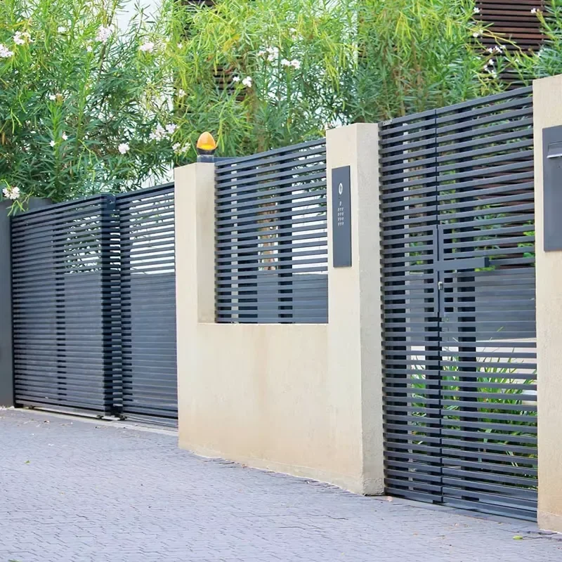 1.2x2m Australia Aluminum Vertical Blade Fence Powder Coated Finish for Front Yard Modern Metal Privacy Fencing Panel