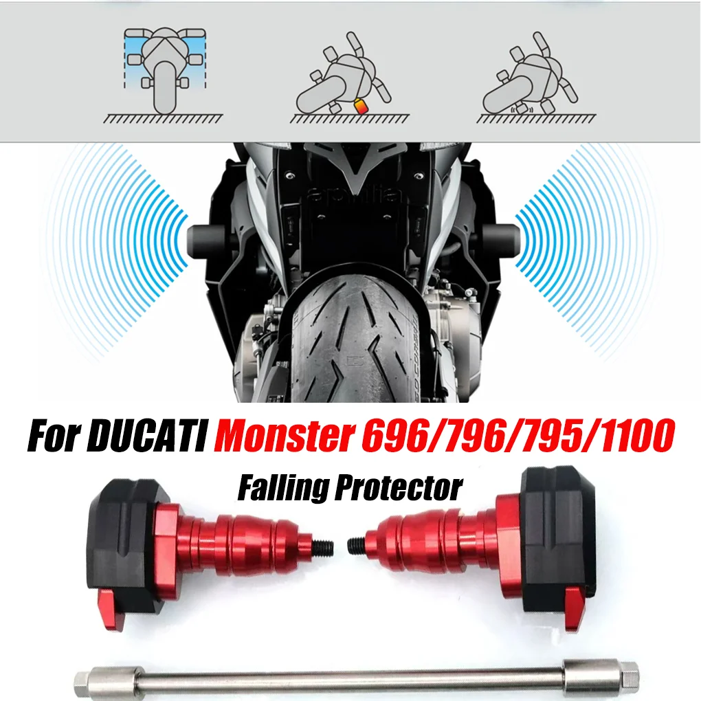 

For DUCATI Monster 696 796 795 1100 Monster696 Motorcycle Accessories Frame Slider Crash Pad Falling Protector Protection Guard