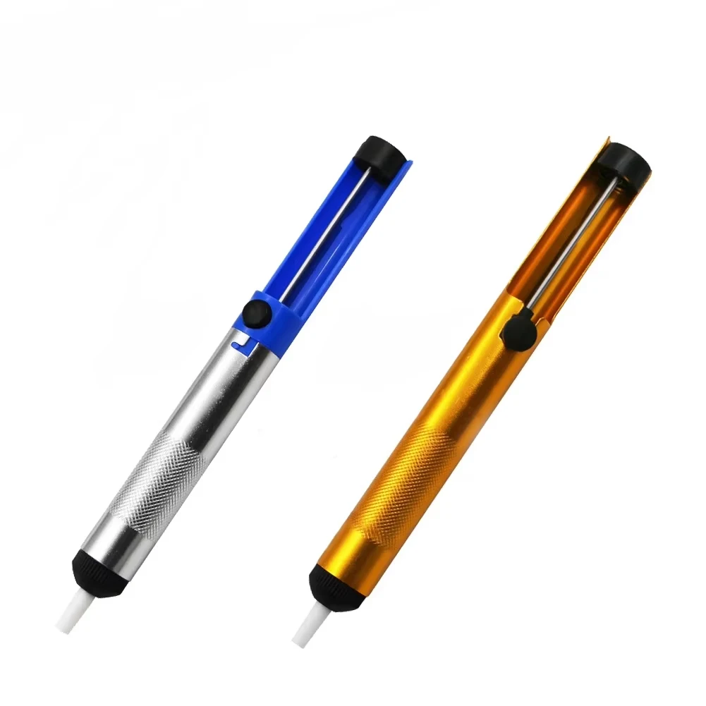 Bomba de dessoldagem de metal de alumínio, pistola de lata de sucção, caneta de sucção, remoção de ferro de solda a vácuo, ferramentas de soldagem manual