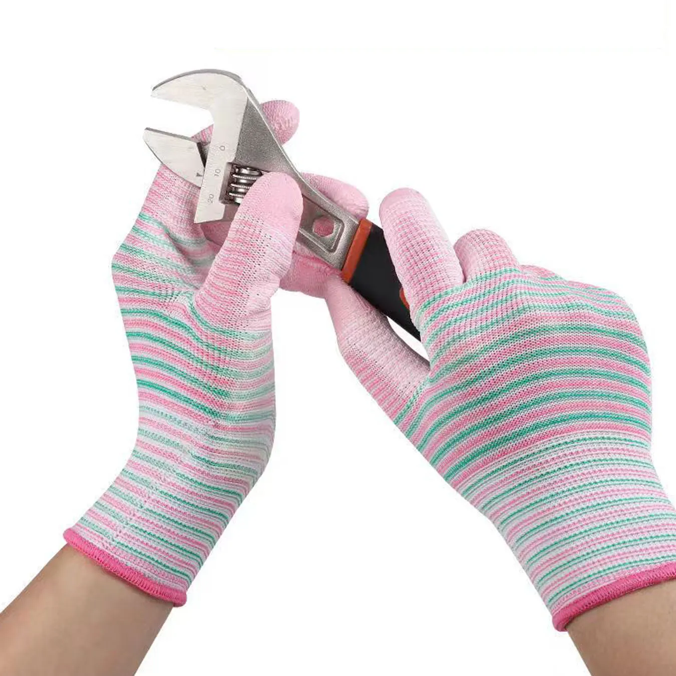 10PCS Zebra Stripe Gloves Horticultural Anti slip and Wear resistant Men\'s and Women\'s Work Labor Protection Gloves