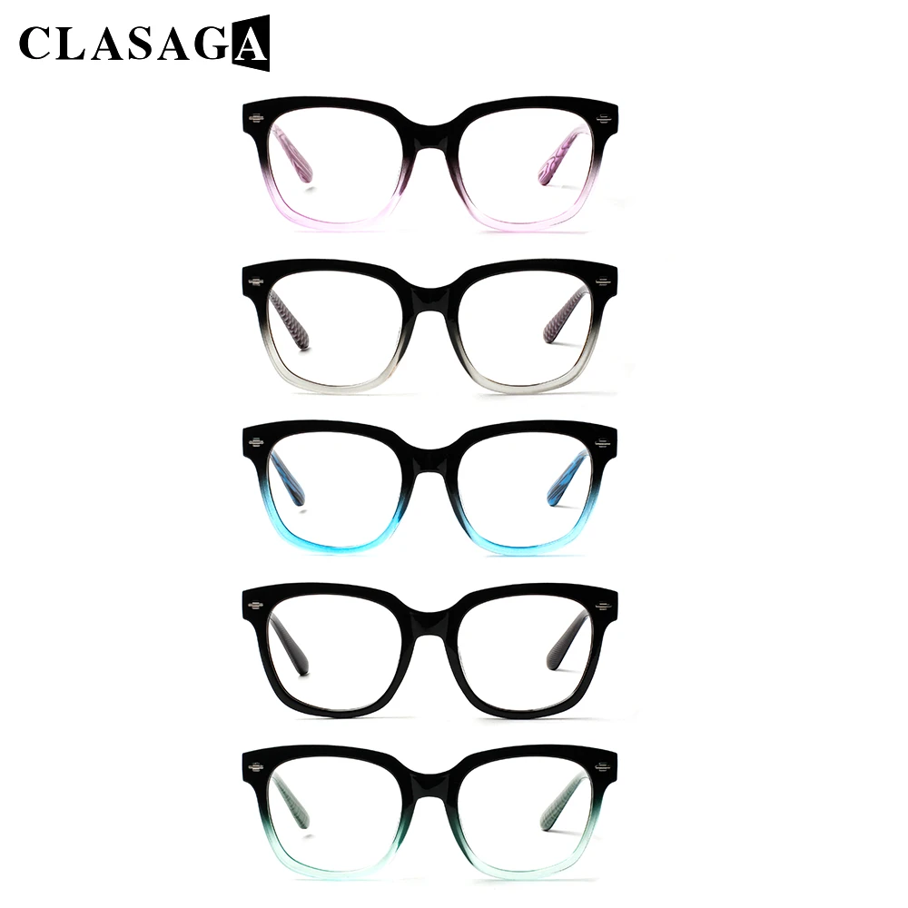 

CLASAGA Reading Glasses Women Men Presbyopic HD lenses Readers Eyewear prescription Anti Fatigue Spring Hinge Computer glasses