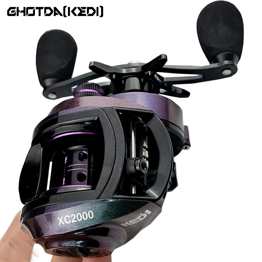 GHOTDA Baitcasting Reel Metal Wire Cup for Freshwater Lure Fishing 18+1 Ball Bearing 8.1:1 High Speed max drag 8kg Fly Reel