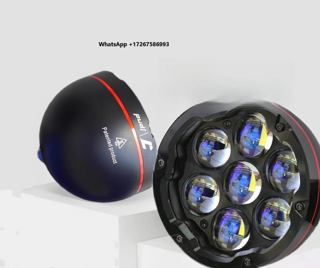 High Brightness LED Display Screen Motorcycle Headlight Spotlight Intelligent Lighting System JPAD J7H 1 Year Warranty for