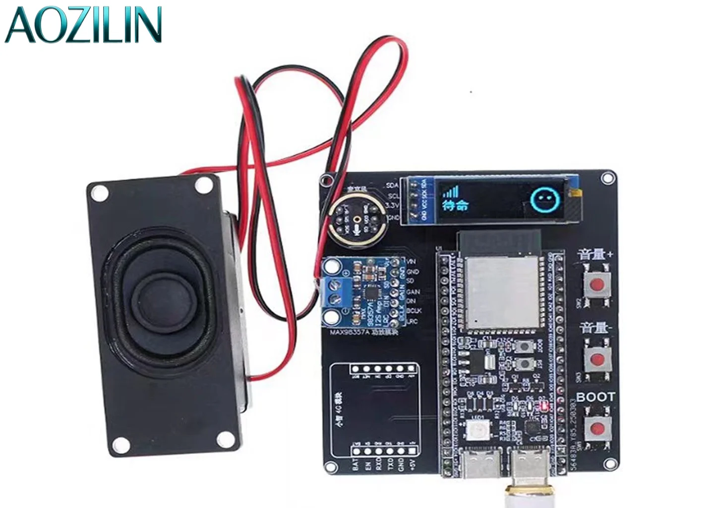 AOZILIN ESP32S3 ML307R 4G Communication Module AI Smart Chat Robot Voice Interaction Intelligent Electronic Learning Toy