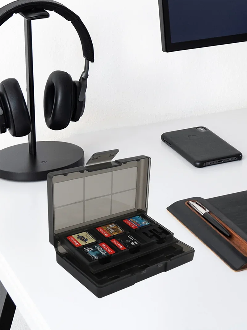 Kotak penyimpanan casing kartu Game untuk Aksesori Gamepad Oled sakelar ringan