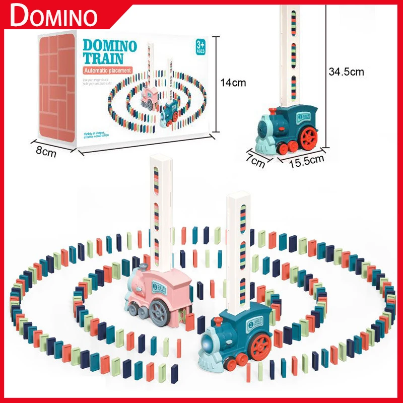 

Автоматический поезд домино. Автоматическое размещение и лицензия. 60-детали домино. Бесплатная раскладка. Строительные блоки «сделай сам», Рождественский подарок.
