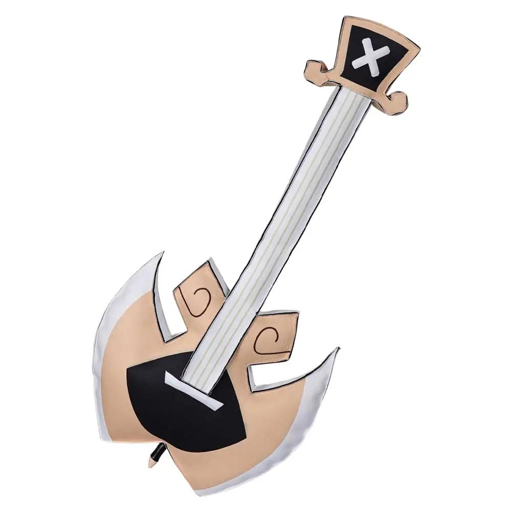 أنيمي الكرتون الجحيم نزل آدم تأثيري الغيتار لعب الأدوار حلي اكسسوارات وتتسابق الدعامة الكبار النساء الرجال هالوين بدلة حفلة الدعائم #3