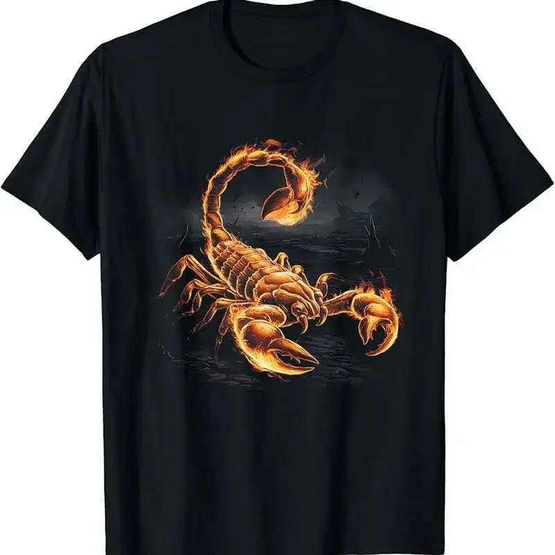 Scorpion Insect Arachnid Cool Fiery Scorpio Design T Shirt