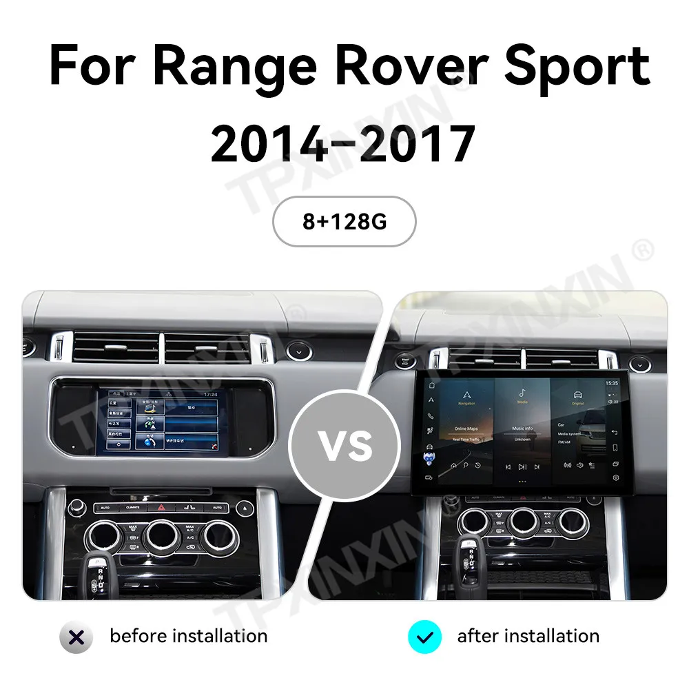 For Land Rover Range Rover Sport 2014 - 2017 Android Car Radio Multimedia Video Player Wireless Carplay Autoradio Stereo Curved