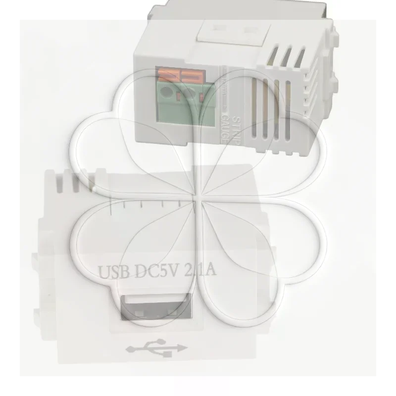 1Pcs 220V Socket 5V2.1A Mobile Phone Charging Panel USB Power Module 5V Transformer Charging Power Switching Adapter