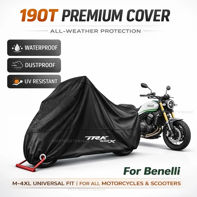 

For Benelli TRK702X TRK 702 X Trk 702x 190T Motorcycle Cover Waterproof Dustproof UV Protection All Season