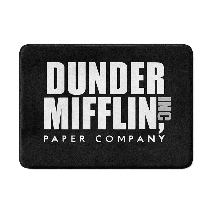 Gaslight Gatekeep Girlboss Dunder Mifflin Paper Company Bath Mat Non Slip Absorbent  Bathroom Rug Shower Carpet 60 x 40 cm