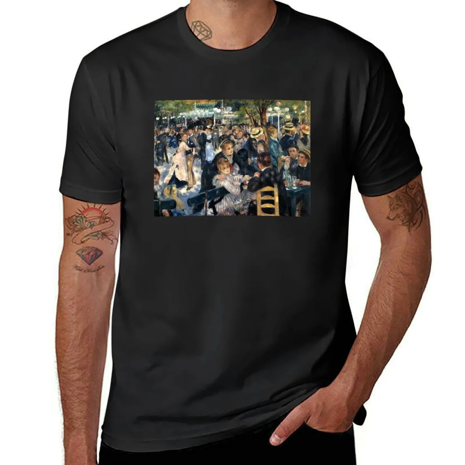 Ball der Galette Mühle, Auguste Renoir T-Shirt erhabene Sommer Top Zoll Design Ihre eigenen Anime Kleidung lustige T-Shirts für Männer