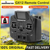 In-stock Radiomaster GX12 1000HZ 3D Digital CNC Hall Gimbal Dual Band Antenna Gemini XROSSBAND EXpressLRS Radio Controller 22 s